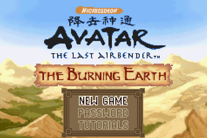 Avatar: The Last Airbender : The Burning Earth Title Screen